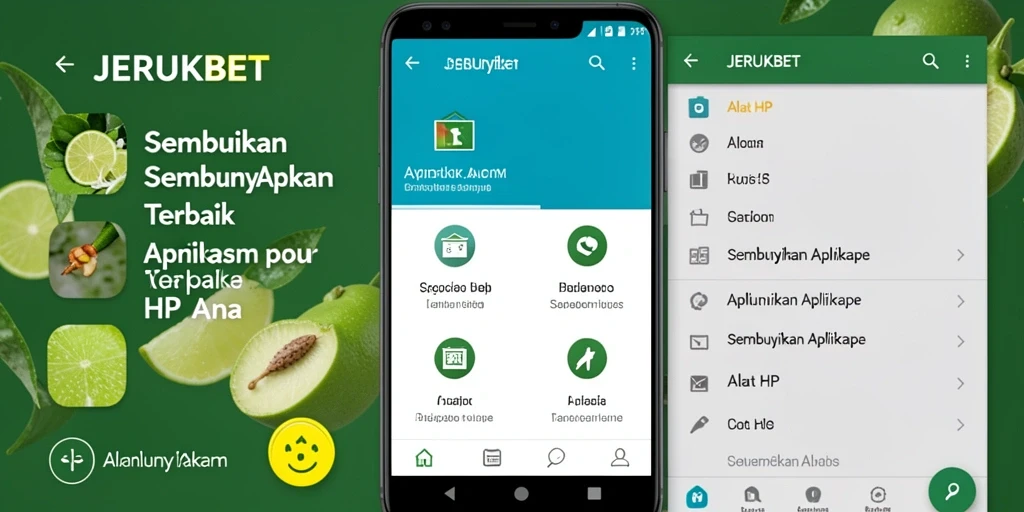 Tampilan antarmuka Sembunyikan Aplikasi JERUKBET yang sederhana dan jelas.