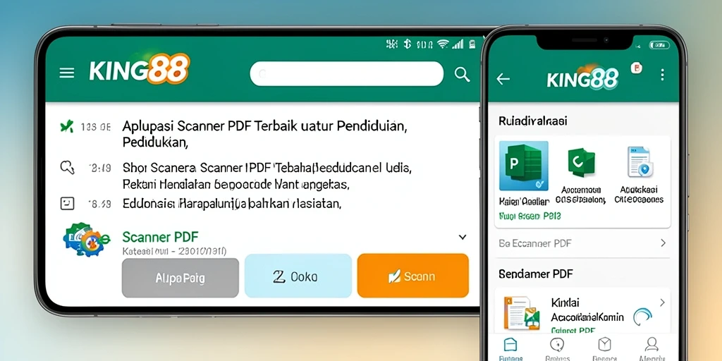 Antarmuka aplikasi KING88 yang intuitif dan fungsional.