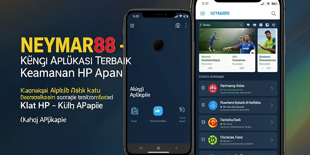 Tampilan antarmuka kunci aplikasi NEYMAR88 yang modern dan ramah pengguna.