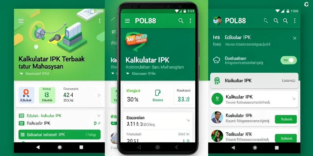 Tampilan antarmuka aplikasi Kalkulator IPK POL88 yang user-friendly.