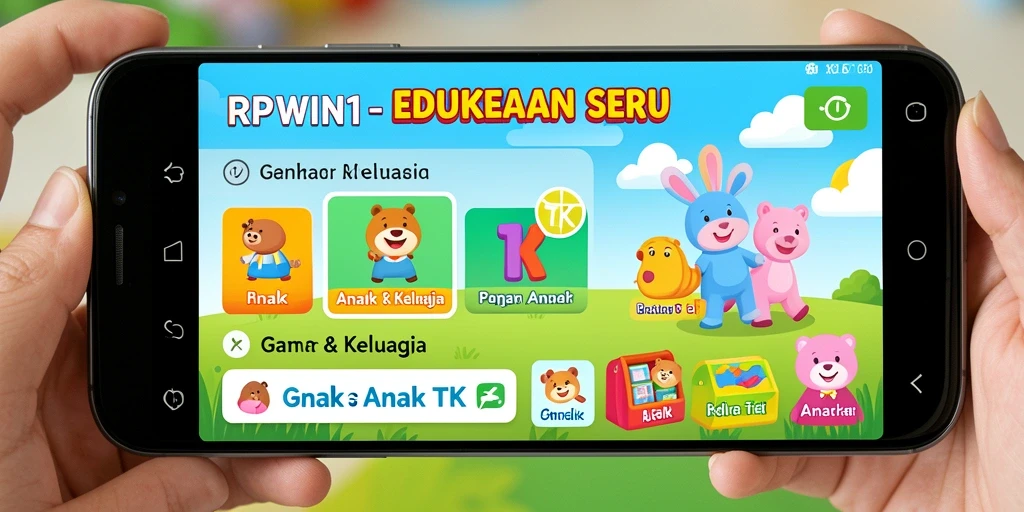 Antarmuka pengguna yang ceria dan ramah anak pada RPWIN1.