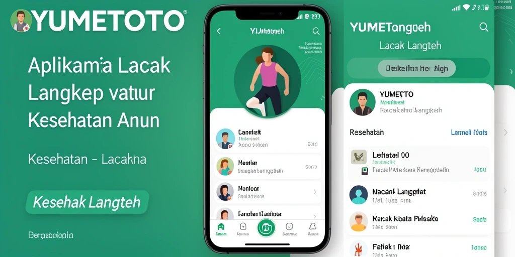 Tampilan antarmuka YUMETOTO yang sederhana dan informatif.